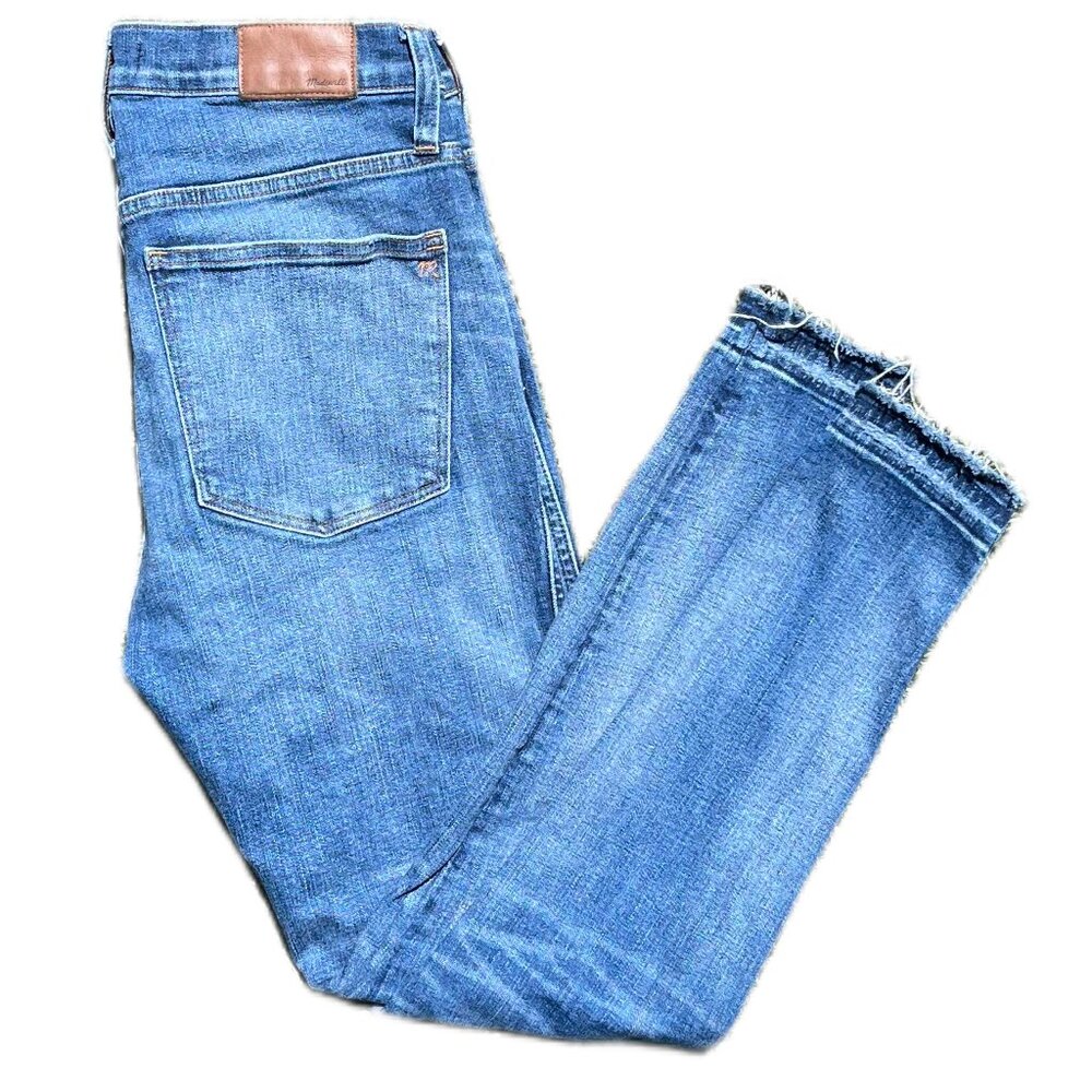 Madewell High Rise 9" Skinny Jeans Size 30 Distressed Denim
